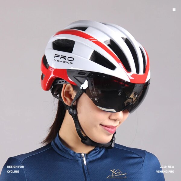 Hot Sale Bicycle Helmet Unisex Eyepiece Insect-proof Net Integrated Helmet Road Mountain Bike Helmet Safety Hat Cycling Helmet - Image 4