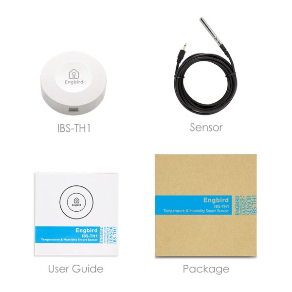 INKBIRD Wireless IBS-TH1 Indoor Outdoor Thermometer Hygrometer Sensor Data Logger Digital C/F Temperature Humidity Meter Alarm - Image 6