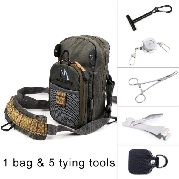 Maximumcatch Fly Fishing Bag Fishing Chest Pack Backpack With Fishing Tool Accessory - Image 8