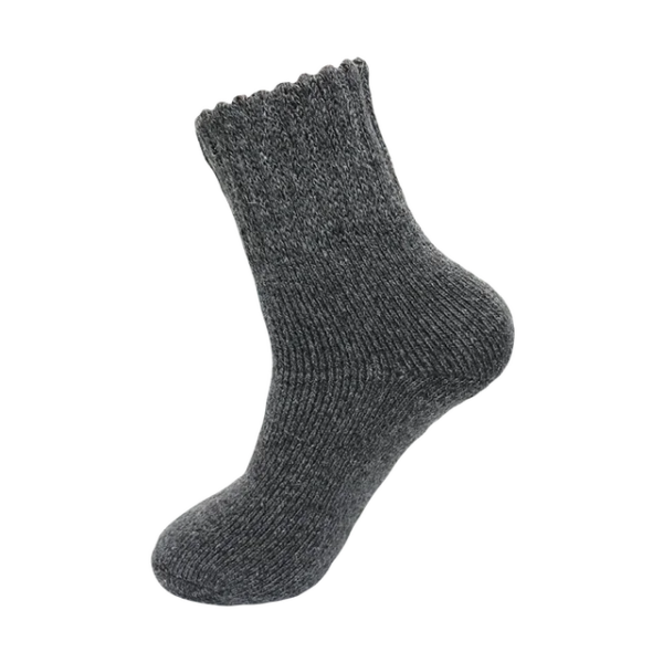 Men's Warm Wool Socks Winter Pure Color Thick Snow Casual Cashmere Business Socks 2 Pair - Image 18