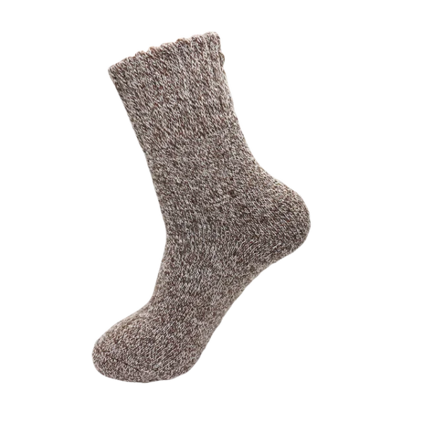 Men's Warm Wool Socks Winter Pure Color Thick Snow Casual Cashmere Business Socks 2 Pair - Image 21