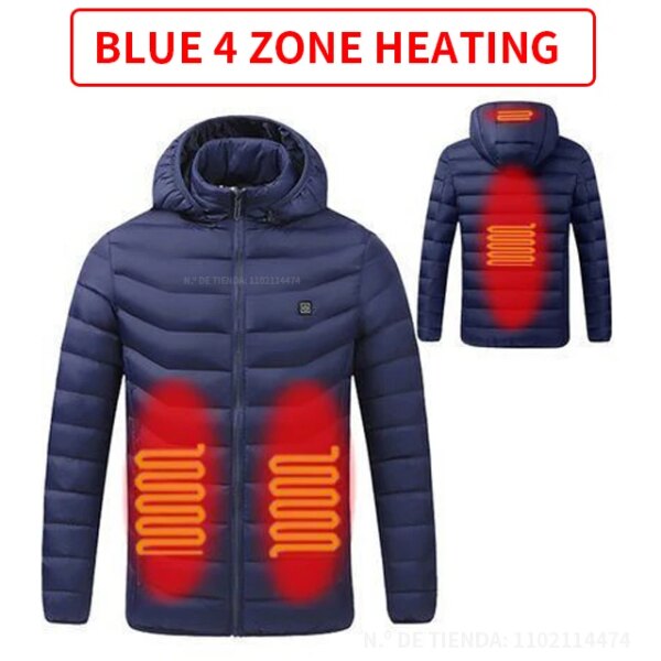 Men's Zone 9 Zone 11 Heated Jacket USB Winter Outdoor Electric Heated Jacket Warm Thermal Jacket Clothing Heated Cotton Jacket - Image 15