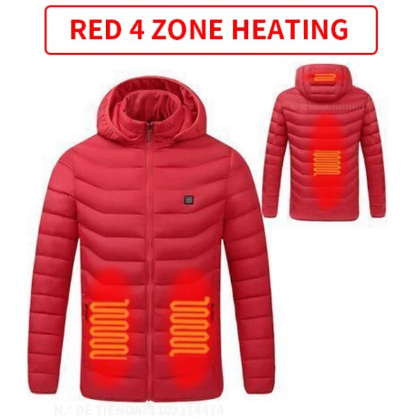 Men's Zone 9 Zone 11 Heated Jacket USB Winter Outdoor Electric Heated Jacket Warm Thermal Jacket Clothing Heated Cotton Jacket - Image 8