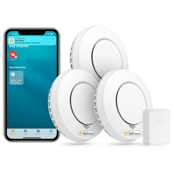 Meross Homekit Smart Smoke Detector Wifi Wireless Fire Alarm Monitor Sound Alert  For Apple HomeKit APP Remote With SmartThings - Image 7