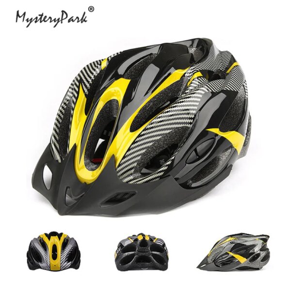 MysteryPark Ultralight Cycling Helmet Mountain Bike Helmet Adjustable Integrally-mold Road Outdoor Motorcycle Riding Safety Hat - Image 2