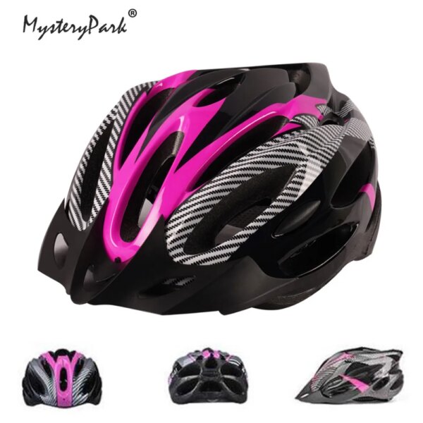 MysteryPark Ultralight Cycling Helmet Mountain Bike Helmet Adjustable Integrally-mold Road Outdoor Motorcycle Riding Safety Hat - Image 3