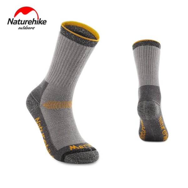 Naturehike 1 Pair Winter Thick Warm Skiing Merino Woollen Sports Socks Ourdoor Running Socks Quick-dry Ventilate Deodorant Socks - Image 7