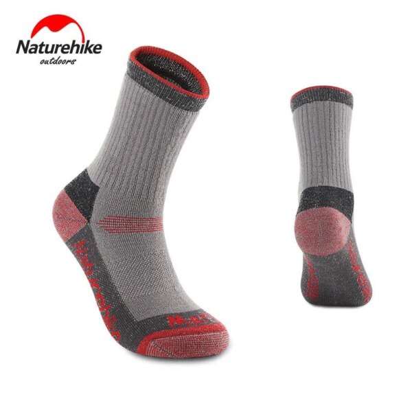 Naturehike 1 Pair Winter Thick Warm Skiing Merino Woollen Sports Socks Ourdoor Running Socks Quick-dry Ventilate Deodorant Socks - Image 8