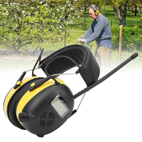 New Store SALE!!! Electronic Noise Reduction Earmuff Hearing Protector Digital AM / FM Radio Stereo Hearing Protection Ear Muffs - Image 2