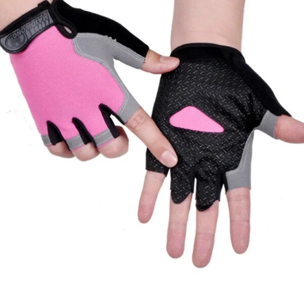 Non-slip Anti Half Finger Gloves Sunscreen Motorcycle elastic Shock Fitness Cycling Breathable Men Women Bicycle accessories - Image 13