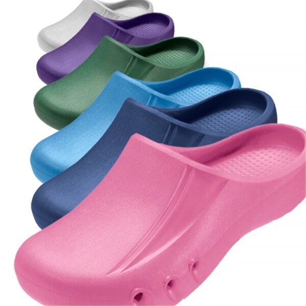 Nursing Clogs No Smell Breathable Garden Shoes/EVA Surgical Shoes/Non-slip Cook Shoes medical shoes - Image 4