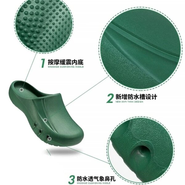 Nursing Clogs No Smell Breathable Garden Shoes/EVA Surgical Shoes/Non-slip Cook Shoes medical shoes - Image 5