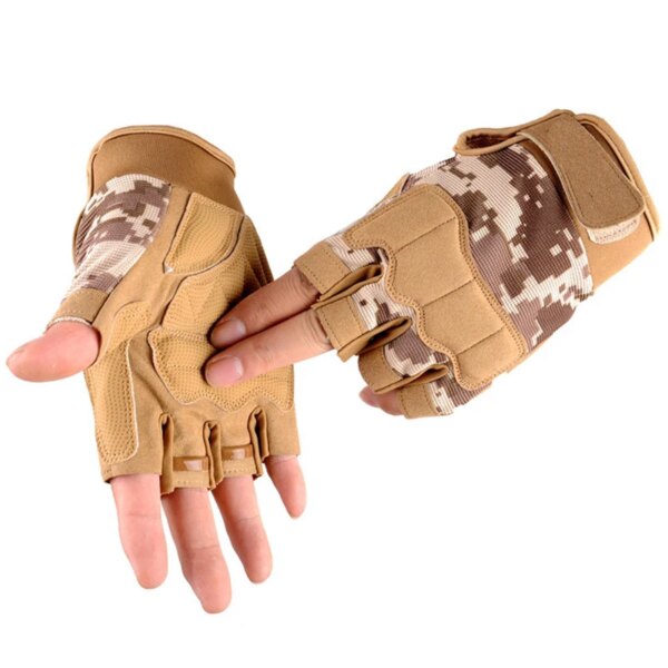 Outdoor Fingerless Motorcycle Gloves Touchscreen Military Protective Tactics Half Finger Racing Motorbike Cycling Gloves - Image 5