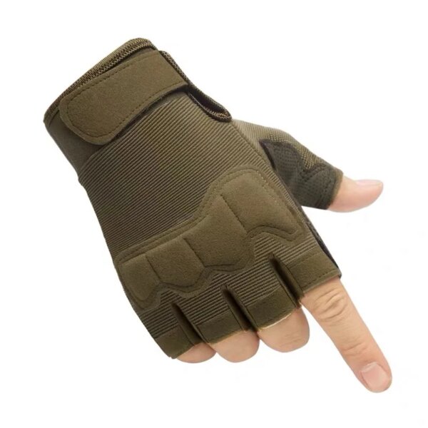 Outdoor Fingerless Motorcycle Gloves Touchscreen Military Protective Tactics Half Finger Racing Motorbike Cycling Gloves - Image 7