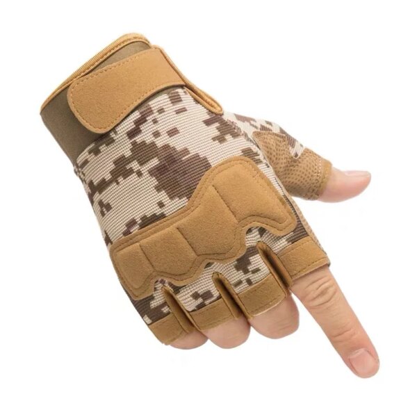 Outdoor Fingerless Motorcycle Gloves Touchscreen Military Protective Tactics Half Finger Racing Motorbike Cycling Gloves - Image 10