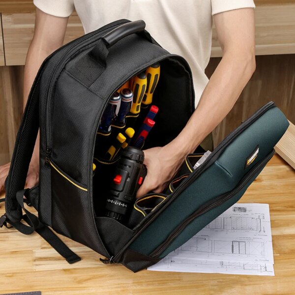 Oxford Hand Bag Tool Toughbuilt Electrician Large Carpenter Tool Bag Large Shoulder Zipper Caixa De Ferramentas Organizer Bag