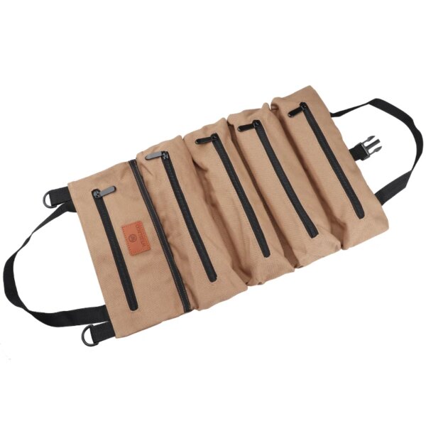 Portable Tool Roll Bag Pouch Wrench Screwdriver Pliers Roll Bag Case Canvas Roll Tool Bag Organizer Tools Storage Bag Case - Image 5