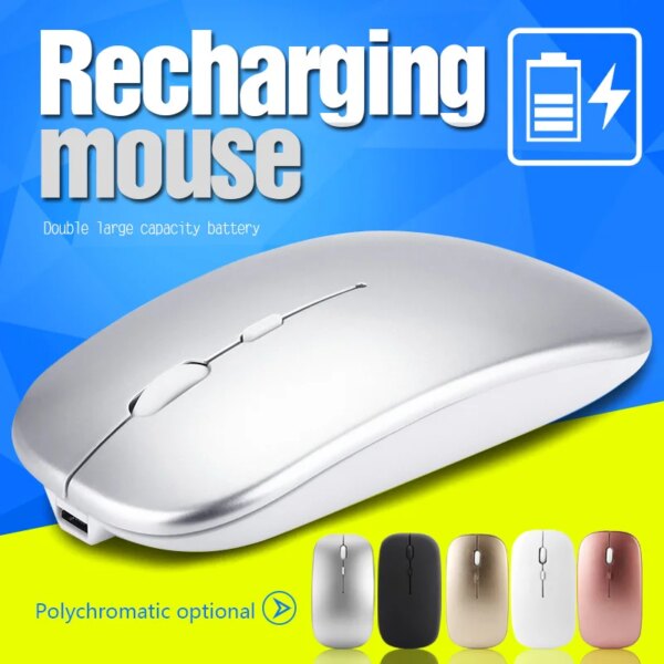 RYRA Wireless Mouse Rechargeable Charging 2.4G Bluetooth Mouse Ultra-Thin Silent PC Notebook Mice Home Office For WIN MacOS XP - Image 5