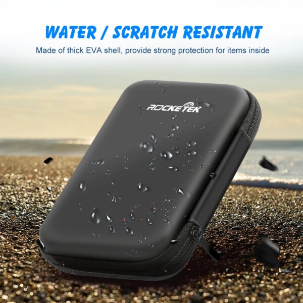 Rocketek carrying case external hard disk Protection Storage Bag for 2.5" hdd hard drive cover enclosure power bank pouch box - Image 5