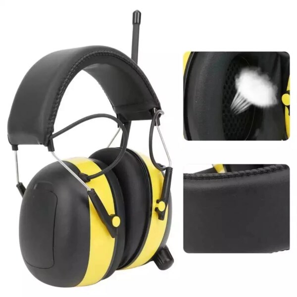 SALE Electronic Noise Reduction Earmuff Hearing Protector Headphone Digital AM / FM Radio Stereo Hearing Protection Ear Muffs - Image 2