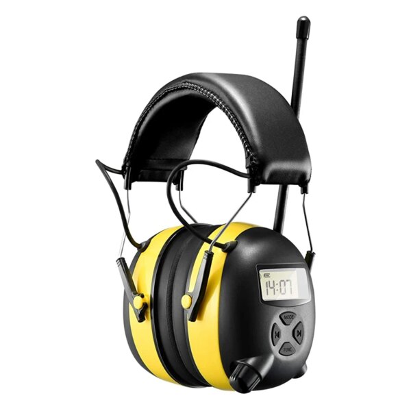 SALE NRR 30dB MP3 AM FM Radio Hearing Protection Ear Muffs Electronic Ear Protector Noise Reduction Safety Earmuffs for Working - Image 3