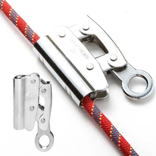 Safety Climbing Arborist 11-16mm Rope Grab Climb Protection Alloy Steel Manual - Image 7