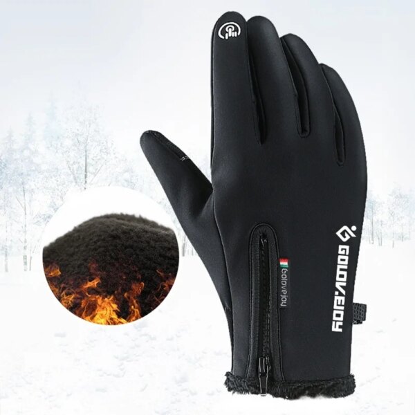 Ski Gloves Winter Waterproof Windproof Fluff  Warm Cold Weather Gloves For Sport Mountaineering Cycling Touchscreen  Anti Slip - Image 5