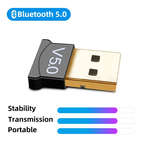 USB Bluetooth Adapters BT 5.0 USB Wireless Computer Adapter Audio Receiver Transmitter Dongles Laptop Earphone BLE Mini Sender - Image 7