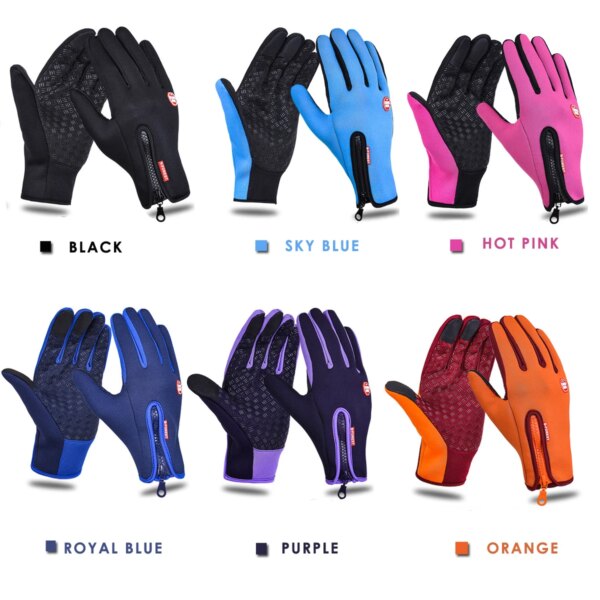 Unisex Touchscreen Winter Thermal Warm Cycling Bicycle Bike Ski Outdoor Camping Hiking Motorcycle Gloves Sports Full Finger - Image 3