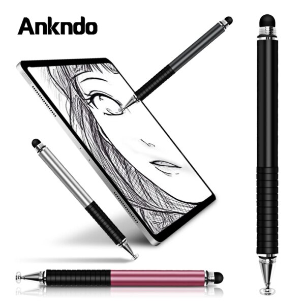 Universal 2 in 1 Stylus Drawing Tablet Pens Capacitive Screen Caneta Touch Pen for Mobile Android Phone Smart Pen Accessories
