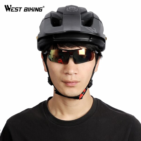 WEST BIKING Ultralight Bike Helmet Safety Sports Cycling Vents Casco Ciclismo Protective Mountain Road Bicycle Men Women Helmet - Image 5