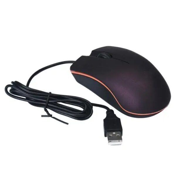 Wired Mute USB LED Home Silent Office Desktop Notebook Computer Business Durable E-Sports Game Mouse For PC Laptop Computer