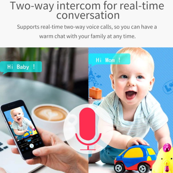 Wireless IP Camera 1080P Home Security Wifi Cloud SD Camera Smart Auto Tracking IR Night Vision Two Way Audio CCTV Surveillance - Image 6