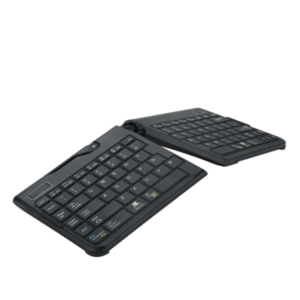 Wireless Split Keyboard  Ergonomic Bluetooth keyboard multi-system foldable hand guard wrist business For Mac and PC