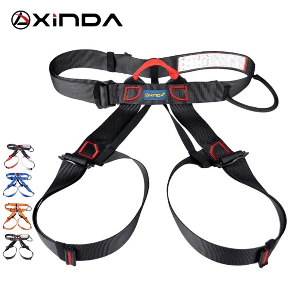 Xinda Professional Outdoor Sports Safety Belt Rock Mountain Climbing Harness Waist Support Half Body Harness Aerial Survival - Image 2