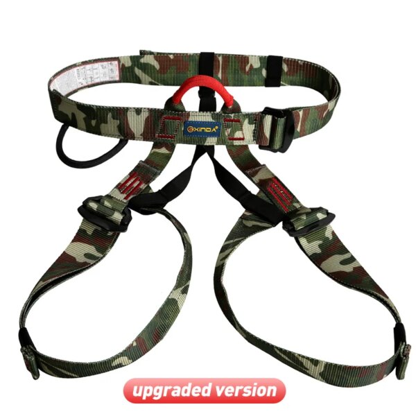 Xinda Professional Outdoor Sports Safety Belt Rock Mountain Climbing Harness Waist Support Half Body Harness Aerial Survival - Image 20