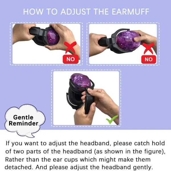 ZOHAN  Kids Ear Protection Safety Ear Muffs  Noise Reduction Ear Protection Defenders Hearing Protectors for Toddlers Children - Image 6