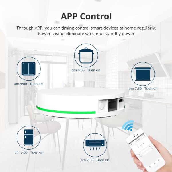 Zemismart Tuya Zigbee Gateway Zigbee Wired Hub with Network Cable Port Wireless Smart Device Smart Life App Control - Image 4