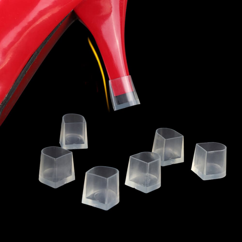 5Pairs high heel protector brand shoes high stiletto heel protectors heel tips Stoppers Antislip Silicone High Heeler For Office